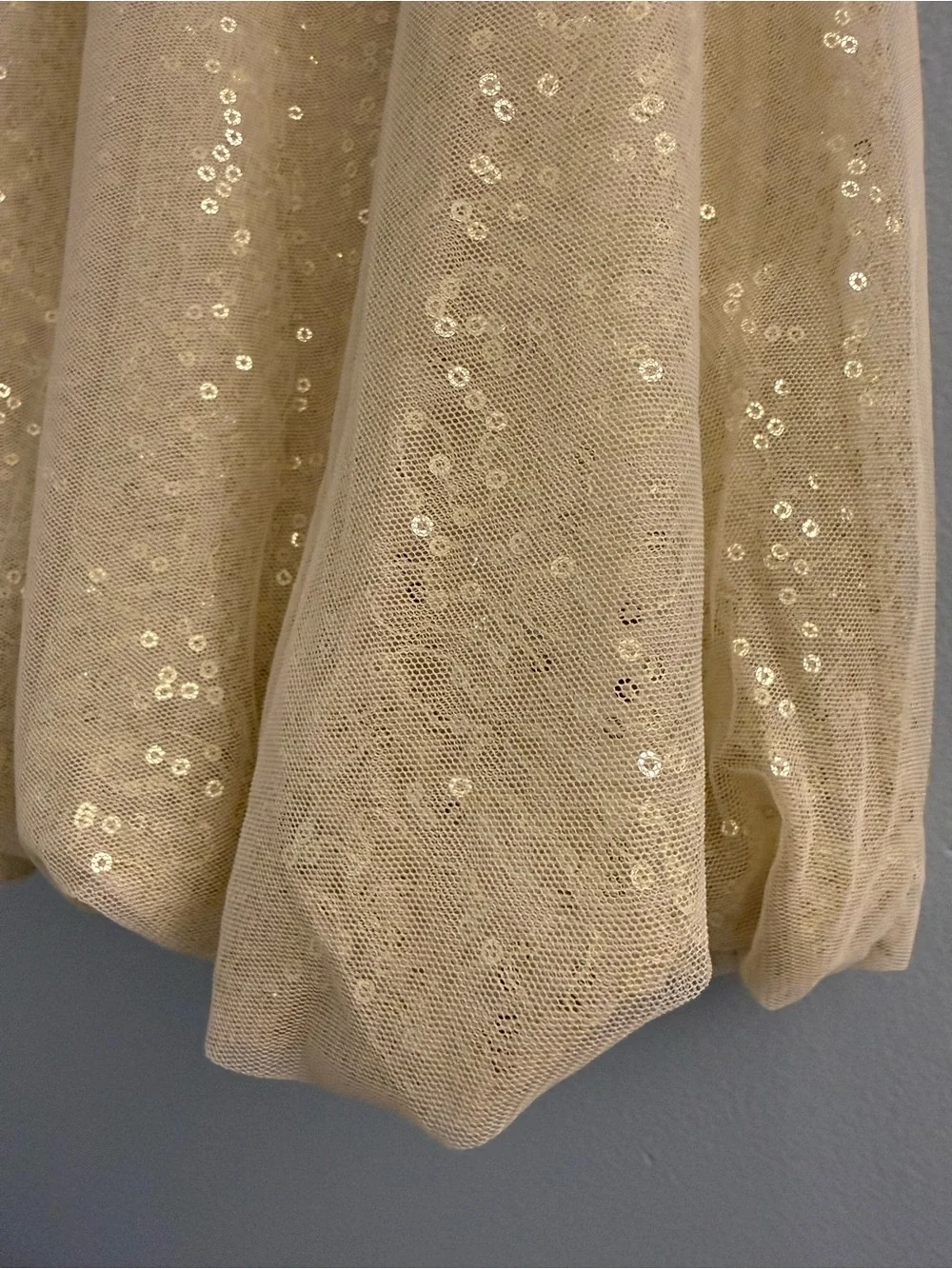 Baby GAP Cream Sequin Tulle Baby Dress